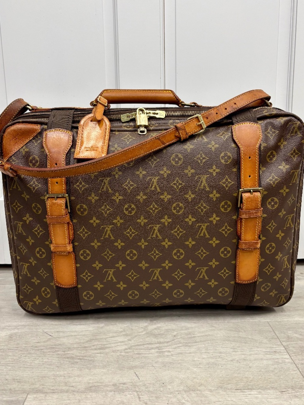 Vintage Louis Vuitton Monogram Satellite 53 Suitcase Boston Travel Bag